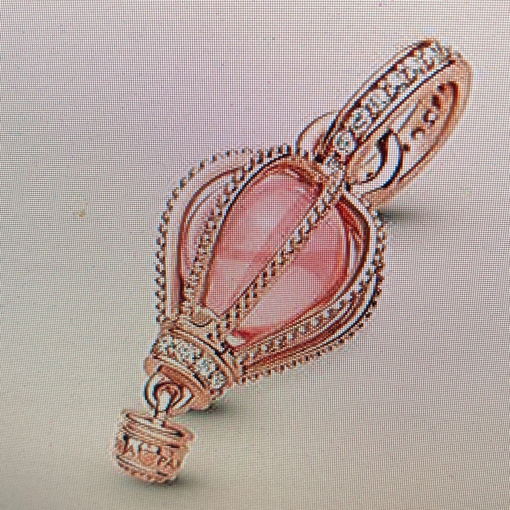 Pandora Rose and Pink Hot Air Balloon Necklace Charm - Picture 3 of 4